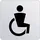 Keuco Türschild Symbol Behinderte, verchromt,