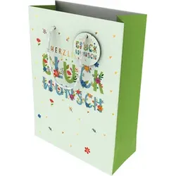 EigenArt Geschenktragetasche Herzl.Glückwunsch EIGENART 464001 groß