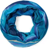 Stylebreaker Loop Schlauchschal, Aquarell Farbverlauf in Dunkelblau-Blau | Gr.: onesize