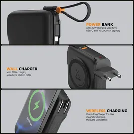 Xtorm TravelPro 3in1 Reiseladegerät Wand-Ladegerät & Magnetic Wireless Charger & Powerbank