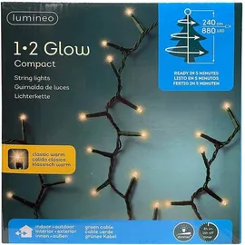 Lumineo LED Lichterkette Compact 880 Lichter warm
