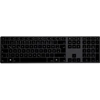 Matias FK418PCDCBB-DE Wireless USB-C® Aluminum Keyboard Kabellos Tastatur Deutsch,