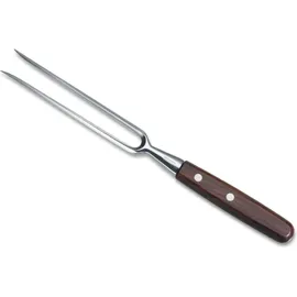 S-Impuls Wood, Tranchiergabel, 18 cm, Ahorn, Kochbesteck, Silber, Braun
