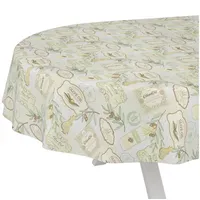 ANRO Wachstuchtischdecke Wachstischdecke Wachstuch Tischdecke abwaschbar Gartentischdecke Rund Oval