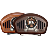 Mini Retro Design Bluetooth-Lautsprecher und FM-Radio R909-A/C Dunkelbraun