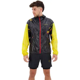 La Sportiva Blizzard Windbreaker Jacke - Black / Yellow - L