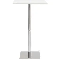 miliboo Bartisch quadratisch 80 x 80 x 110 cm Weiß