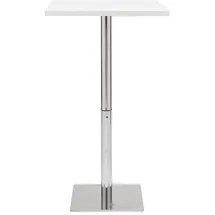 miliboo Bartisch quadratisch 80 x 80 x 110 cm Weiß