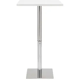 miliboo Bartisch quadratisch 80 x 80 x 110 cm Weiß