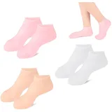 Fengyang® 3Pcs Silikon Feuchtigkeitssocken, Silikon-Pediküre-Socken, Feuchtigkeitsspendende Silikonsocken, Weiche Moisturizing Silikon Socken, Fußmaske Socken, Silikonsocken für Füße