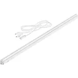 ledscom.de LED Unterbauleuchte RIGEL, Farbtemperatur einstellbar, Stecker, 87cm, 10,1 W, 1122lm, warmweiß/weiß