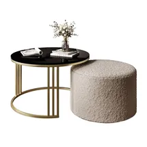 lookway LORI Hochglanz Gold/Schwarz 70 x 49 cm