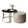 lookway LORI Hochglanz Gold/Schwarz 70 x 49 cm