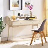 Costway Schreibtisch 120 x 50 x 93 cm Beige