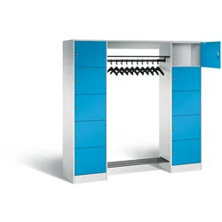 C+P Offene Garderobe Serie 8070, H1950xB1870xT480mm