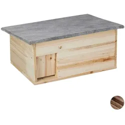 relaxdays Igelhaus winterfest