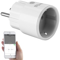 Luminea Home Control Mini-WLAN-Steckdose mit App und Bluetooth, für