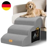 Hundetreppe Für Kleine Hunde, Wasserdicht 3 Stufen Haustiertreppe Aus Hochdichte