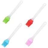 4 Stück Silikon Backpinsel, Küche Pastry Brush, Backen Silikonpinsel, Lebensmittel Grillbürste Pinsel, Klein Basting Gebäckbürste, BBQ Silicone Pinsel für Grillen Gebäck Rühren Kochen