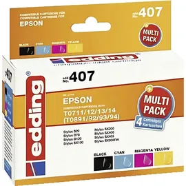 edding  kompatibel zu Epson T0715 CMYK