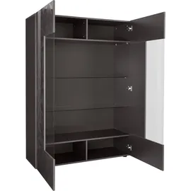 Home Affaire Standvitrine Prisma 166 x 121 x 0 cm Grau