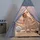 Relaxdays Knotenkissen 25 x 25 cm Grau