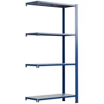 ar shelving T Profile Zusatzmodul Blau & Verzinkt 250x80x40 cm 4 Böden 180 kg