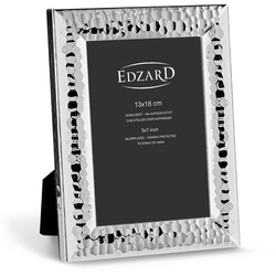EDZARD Bilderrahmen Gubbio, versilbert und anlaufgeschützt, für 13×18 cm Bilder – Fotorahmen silberfarben