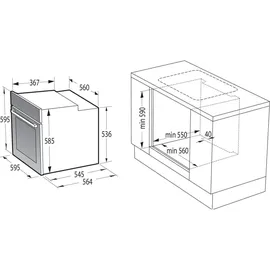 Gorenje BC6715E02XK+ECD641BX Duo Set CX bas