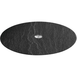 LEONARDO Servierplatte TURN 32,5 cm schwarz Schieferoptic,