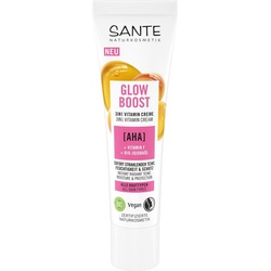 SANTE Gesichtspflege Glow Boost in Vitamin Creme AHA Vitamin F, 30 ml