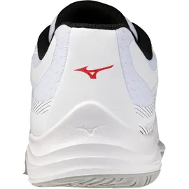 Mizuno Lightning Select Volleyballschuhe, White/Black/Fiery red - 8,5