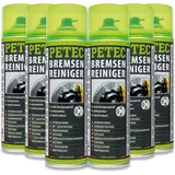 6x 500ml Petec Bremsenreiniger Montagereiniger Entfetter Teilereiniger 70060