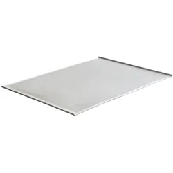 Schneider Backblech Alu  580 x 780 mm, lange Seite offen auf kurzer Seite Rand 10 mm 70 °, gelocht 3mm