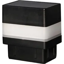 Floraworld Pfostenkappe 6,5 x 7,1 cm Schwarz/Kunststoff