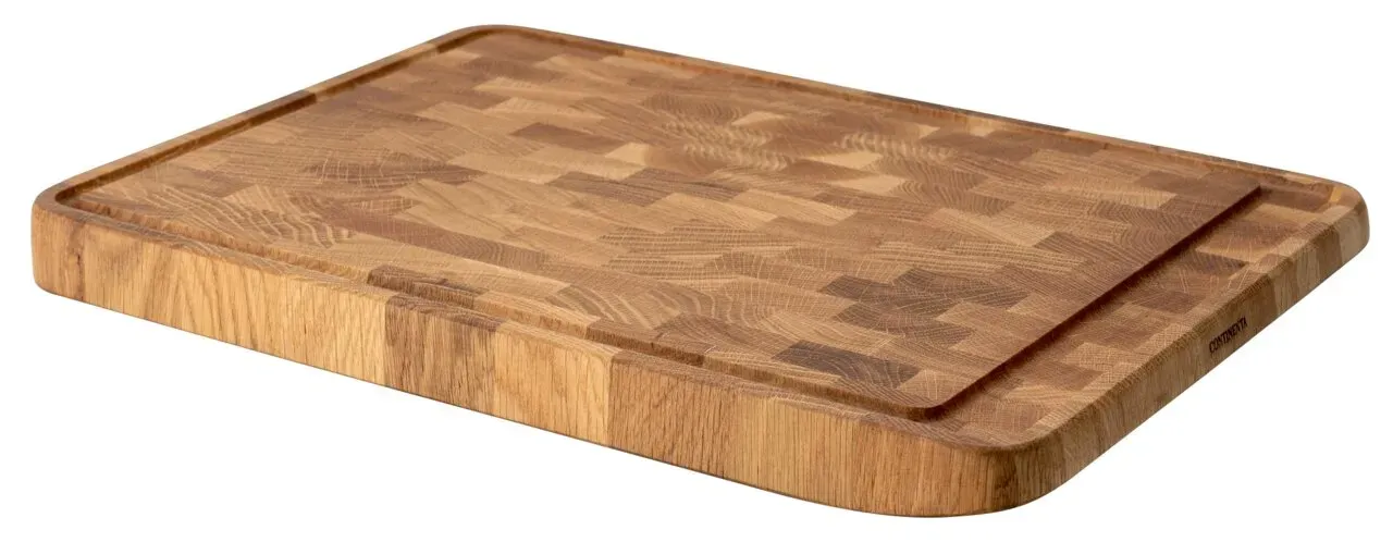 Continenta Tranchierbrett Eiche Stirnholz - B/H/T ca. 29,00x2,70x54,00