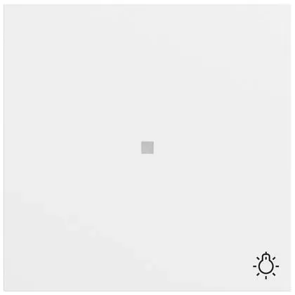 Gira 367472 Wippe mit Kontrollfenster und Symbol Licht, System 70, reinweiß seidenmatt (lackiert)