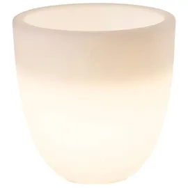 8 seasons DESIGN Shining Curvy Pot S 39 x 39 cm Weiß