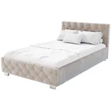 Juskys Nizza 120 x 200 cm beige inkl. Matratze