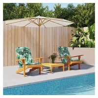 vidaXL Sitzauflage 58 x 77 x 4,5 cm grün floral 2 St.