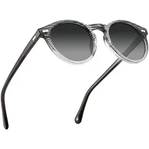 luxuskollektion Sonnenbrille Herren Polarisiert Rund Retro Acetat-Rahmen UV 400