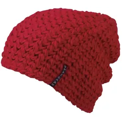 Gehäkelte Mütze "MB7941" Casual Oversized - red