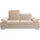 DOMO collection Couch Kunstleder 3-Sitzer Beige