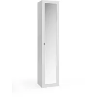 Robas Lund Basic Badezimmer Hochschrank, Modern, 42x195x35 cm, Weiß
