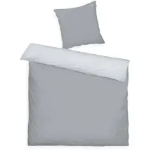 Tom Tailor FINE STRIPES Grau 200 x 220 cm + 2 x 80 x 80 cm