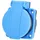 as - Schwabe Einbausteckdose IP54 Blau