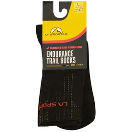 La Sportiva Endurance Trail Socken 1 Paar Schwarz/Gelb 35-37