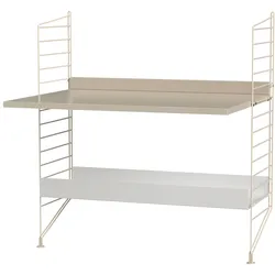 String - Kinderzimmer Wandkombination, 78 x 85 x 30 cm, weiß / beige