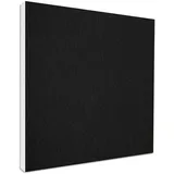 platino24 Akustikpaneele aus Basotect G+ mit Akustikfilz I 1 Stück I 55 x 55 cm I Stilvolles Wandpaneele in Schwarz I Paneele aus Schaumstoff I Akustikplatten zur Schalldämmung in Büro & Wohnung