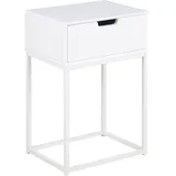 VCM Nachtschrank Mike 40 x 30 x 62 cm Weiß